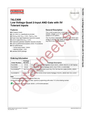 74LCX08M datasheet  